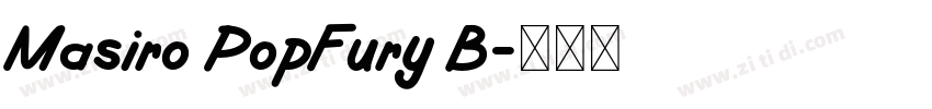 Masiro PopFury B字体转换